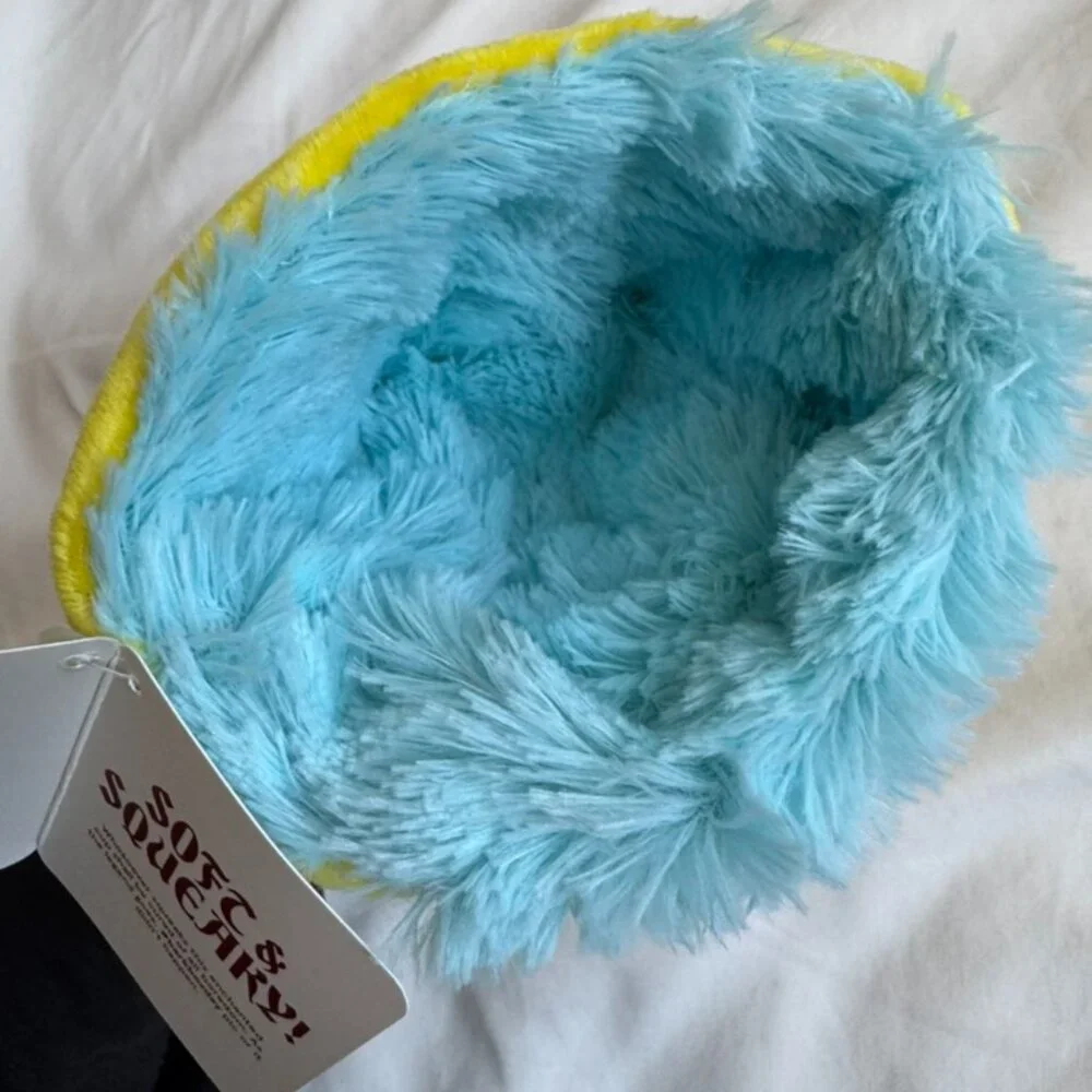 NWT Bark Box THE HOWLEY GRAIL Plush Dog Toy, Yellow + Blue, M-L (20+ lbs)